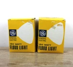 2 Lot - Ge General Electric Flood Light Lamp 150 Watt 150par/fl 120 Volt Nos. Fixed Price $29.99.