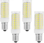 Lxcom Lighting 10w E12 Led Corn Light Bulb(4 Pack)- Clear, Daylight White. Fixed Price $25.78.