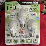 Feit Electric 60 Watt Replacement Led Dimmable Bulbs Omni Direct New Sealed. Fixed Price $15.00.