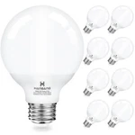Hansang Vanity Light Bulb 5000k Daylight 8 Pack G25 Led Globe For .... Fixed Price $31.42.
