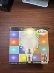 Kobra Color Changing Led 4 Light Bulbs W/ 2 Remotes 3w E26/e27 16 Colors P-022. Fixed Price $22.97.