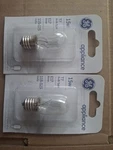 Ge 35153 15-watt Clear Appliance Light Bulb, 115-125 Volts, E17 Base, T7, 2 Pack. Fixed Price $5.99.
