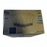(6pk) Ecosmart 65w Led Br30 Daylight 1005 930 982 Enclosed Fixture. Fixed Price $15.98.