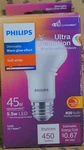 Philips 45w Equivalent Soft White R20 Medium Dimmable Led Floodlight Light Bx61. Fixed Price $10.29.