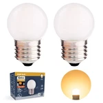 G40 1.5w Led Bulb 15w E26 Base G14 Frosted Warm White 2700k 2 Pack Low Watt. Fixed Price $12.22.