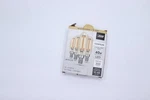 (4-pk) Feit Electric Candelabra Led Light Bulb Glass Clear Warm White 40w. Fixed Price $7.79.