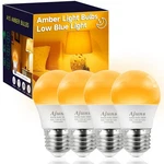 Ajuns Amber Sleep Light Bulb Dimmable, Blue Blocking, A15 E26. Fixed Price $18.85.