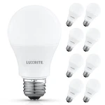 Luxrite A19 Led Light Bulb 9.5w=75w 3500k 1100lm E26 Damp Rated Etl 8-pack. Fixed Price $20.99.