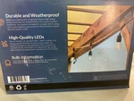Newhouse Cstringinc18 48 Ft. Outdoor Edison Bulb String Light, 18 Bulbs Included. Fixed Price $33.03.