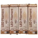 Four (4) Bulbrite 2.5w Ca10 E12 Led Nostalgic Bulb - #776903. Fixed Price $18.11.