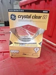 Ge Crystal Clear Light Bulb 60w G25 Decorative Lot Of 3 90896 Cg251h6-gt3. Fixed Price $6.00.