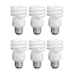 Xtricity Compact Fluorescent Light Bulb T2 Spiral, E26 6 Pack, 9w (daylight). Fixed Price $37.27.