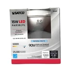 2 Pack Satco S9449 15w Led Par38 1200 Lumen Indoor Outdoor Flood Lights 5000k. Fixed Price $12.79.