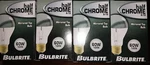 New 4pk Bulbrite Half Chrome Mirrored Top 60w A19 Light Bulb. Fixed Price $22.49.