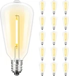 Maxvolador 15 Pack St38 Led Replacement Bulbs For Outdoor String Light, E12. Fixed Price $19.18.