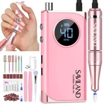 Saviland Professional Nail Drill : 40000rpm Rechargeable Pink Kit Ele. Fixed Price $83.91.