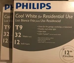 2-philips 12" Circline 32 Watts T9 1800 Lumens Fc12t9 New. Fixed Price $25.00.