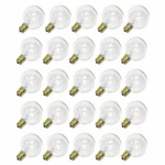 Sival 84551 - G50 Intermediate Screw Base Clear (25 Pack) Christmas. Fixed Price $33.55.