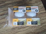 Sylvania Double Life Soft White Globes 2-pack 60w Vanity G25 Bulbs. Fixed Price $13.00.
