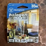 Westinghouse 04031 Halogen Bulb 35 W T4 Decorative 380 Lm White Clear. Fixed Price $3.99.