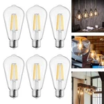 6 Pack Vintage Edison Light Bulbs Warm White 2700k 6w 750 Lumens E26 Base. Fixed Price $27.89.