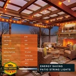 Kawaya 150ft Led Patio String Lights St38 Edison Bulbs 75ftx2. Fixed Price $99.99.