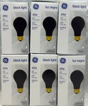 6 Pack Of A-line Light Bulb, Black Light, 60-watts. Fixed Price $27.99.