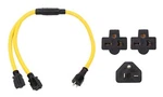 Onetak Nema 6-20p To 2 Outlet 6-20r Y Splitter Stw 3 Feet 240v 20 Amp Prong.... Fixed Price $58.89.