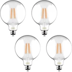 4pcs Led Edison Globe Bulbs 60w Eq 2700k Dimmable E26 500lm Clear Glass. Fixed Price $23.99.