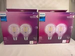 Lot 2 Philips Ultra Definition G25 Daylight Led Bulbs 60w Pack Dimmable New. Fixed Price $22.97.