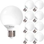 Sunco 8 Pack G25 Led Light Bulbs, Vanity Globe Bathroom Bulb, 450 Lm, 2700. Fixed Price $70.43.