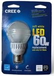 Cree Soft White Led 60w Dimmable Bulb 2700k/800 Lumens. Fixed Price $19.87.