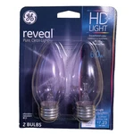 Ge Lighting 60w, 485 Lumen, Faceted, Ceiling Fan Bulbs, 2 Bulbs Vibration B13. Fixed Price $17.99.
