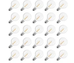 G40 Led Replacement Light Bulbs, E12 Screw Base Shatterproof Globe Bulbs. Fixed Price $18.99.