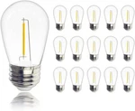 15 Pack S14 Edison Led Light Bulbs 1w Clear X002du9aa7. Fixed Price $9.00.