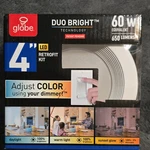 Globe Duo Bright Led Retrofit Kit Dimmable 60w Eq 650lm Adjustable Cct. Fixed Price $38.92.