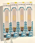 4x Luxrite T9 Led Filament Edison Tubular Bulb 60w Equiv. 2700k 550lm E26 Base. Fixed Price $22.49.