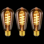 Mloqi 3 Pack E26 Vintage Led Light Bulb 2200k 4w Dimmable Edison. Fixed Price $27.92.