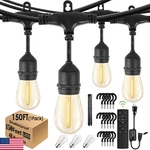 Skeerei 1-pack 150 Ft Outdoor String Lights Remote Patio Weatherproof. Fixed Price $154.60.
