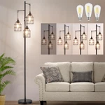 Floor Lamp 70 Dimmable Industrial 3 Light Tree Black Farmhouse Sucolite Led. Fixed Price $89.99.