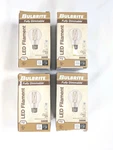 Set Of 4 Bulbrite Led Filament Light Bulbs 3000k Clear A19 9w Dimmable. Fixed Price $24.99.
