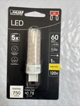Feit Electric 60-watt Equivalent Bright White (3000k) T4 G9 Bi-pin Base Deco. Fixed Price $9.99.