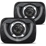 Hwstar 2025 2000% Bright 5x7 7x6 H6054 Led Headlights Compatible W/jeep Wrang.... Fixed Price $303.28.