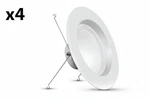 4 X Feit Electric 4" White High Output Led Recessed Downlight Color Select (5cct. Fixed Price $22.95.