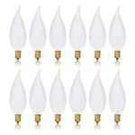 Simba Lighting Candelabra Flame Tip Frosted 12 Count (pack Of 1),. Fixed Price $24.58.