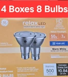 Ge Relax Hd Par20 Led 50w Eq Warm White 3000k Spot Bulbs 4 New Boxes - 8. Fixed Price $39.99.