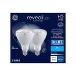 2-bulbs Ge Reveal Hd+ Br30 Led Floodlight 65w/9w 650 Lumens. Fixed Price $13.50.
