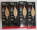 4 X Satco Vintage Led Turn Tip 40-watt 300 Lumens Light Bulbs. Fixed Price $14.00.