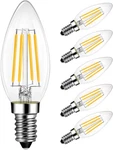 Lvwit B11 Led Edison Filament Bulb Dimmable 60w Equivalent, E12 Candelabra Base. Fixed Price $19.41.