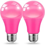 Jaheks Led Pink Light Bulbs For Outdoor Indoor, 9w(60w Equivalent) E26. Fixed Price $11.88.